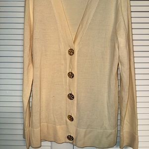 Tory Burch 100% Merino Wool Cardigan Used SzXL